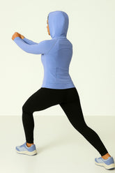 Athleia - SlimFit Zip Hoodie - Periwinkle Blue - VECTOR SPORTSWEAR